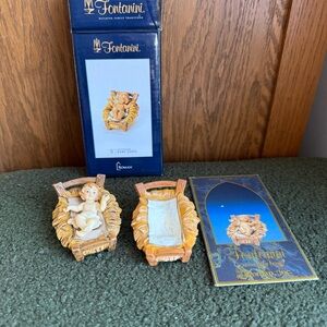 Fontanini  from Roman Nativity 2"  Baby Jesus, Manger , Box 1992 Italy #72513BX